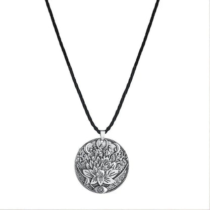 Lotus Pendant Necklace For Men