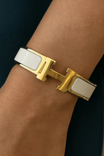 Luxury H Enamel Bracelet