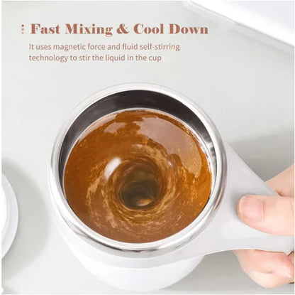 380mL Self Stirring Mug with Lid